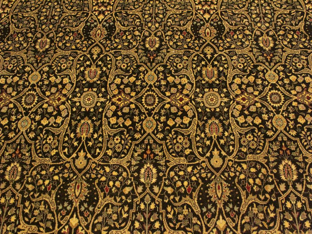 handmade Traditional Tabriz Brown Tan Hand Knotted RECTANGLE 100% WOOL area rug 9x12