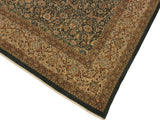 handmade Traditional Design Green Ivory Hand Knotted RECTANGLE 100% WOOL area rug 9x12