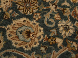 handmade Traditional Design Green Ivory Hand Knotted RECTANGLE 100% WOOL area rug 9x12