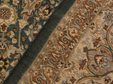 handmade Traditional Design Green Ivory Hand Knotted RECTANGLE 100% WOOL area rug 9x12