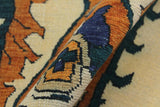 handmade Traditional Kafkaz Chobi Ivory Rust Hand Knotted RUNNER 100% WOOL area rug 3 x 10
