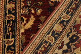 handmade Transitional Kafkaz Red Blue Hand Knotted RUNNER 100% WOOL area rug 3x13 