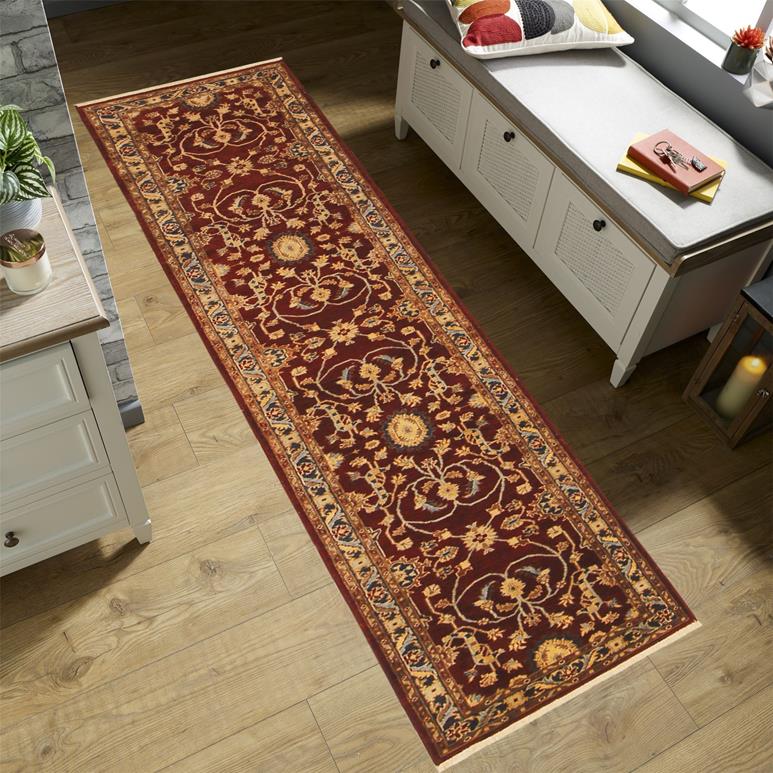 handmade Traditional Kafkaz Red Blue Hand Knotted RUNNER 100% WOOL area rug 2 x 12