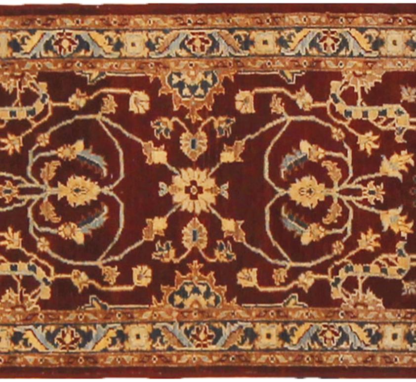 handmade Traditional Kafkaz Red Blue Hand Knotted RUNNER 100% WOOL area rug 2 x 12