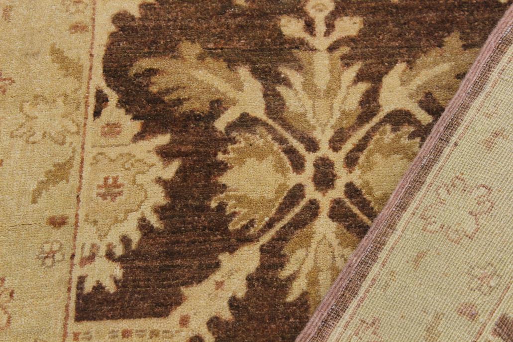 handmade Traditional Kafkaz Brown Tan Hand Knotted RUNNER 100% WOOL area rug 3 x 10