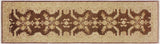 handmade Traditional Kafkaz Brown Tan Hand Knotted RUNNER 100% WOOL area rug 3 x 10