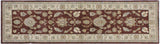 Classic Ziegler Mikaela Brown Ivory Hand-Knotted Wool Runner  - 2'8'' x 8'7''