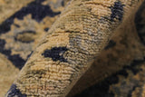 handmade Traditional Kafkaz Blue Beige Hand Knotted RUNNER 100% WOOL area rug 3 x 8