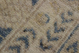 handmade Transitional Kotan Blue Ivory Hand Knotted RUNNER 100% WOOL area rug 3 x 12