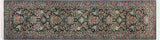 handmade Traditional Sohil Green Blue Hand Knotted RUNNER 100% WOOL area rug 3x10
