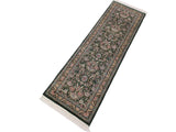 handmade Traditional Gulzar Green Pink Hand Knotted RUNNER 100% WOOL area rug 3x8