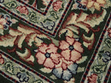 handmade Traditional Gulzar Green Pink Hand Knotted RUNNER 100% WOOL area rug 3x8
