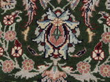 handmade Traditional Gulzar Green Pink Hand Knotted RUNNER 100% WOOL area rug 3x8