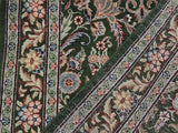 handmade Traditional Gulzar Green Pink Hand Knotted RUNNER 100% WOOL area rug 3x8