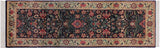 handmade Traditional Gohar Blue Beige Hand Knotted RUNNER 100% WOOL area rug 3x7