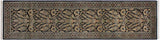 handmade Traditional Kashan Black Gray Hand Knotted RUNNER 100% WOOL area rug 3x10