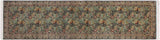 handmade Traditional Nagi Green Gray Hand Knotted RUNNER 100% WOOL area rug 3x10