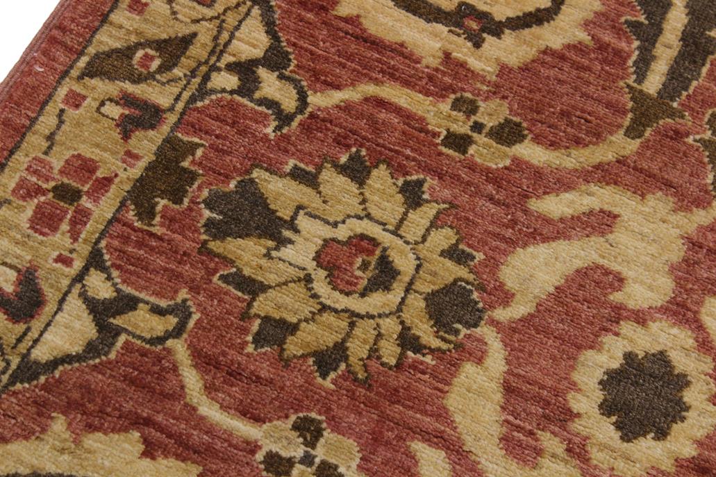 handmade Traditional Kafkaz Pink Tan Hand Knotted RUNNER 100% WOOL area rug 3 18