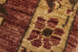 handmade Transitional Kafkaz Rose Gold Hand Knotted RUNNER 100% WOOL area rug 3 x 12