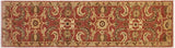 handmade Transitional Kafkaz Rose Gold Hand Knotted RUNNER 100% WOOL area rug 3x12 