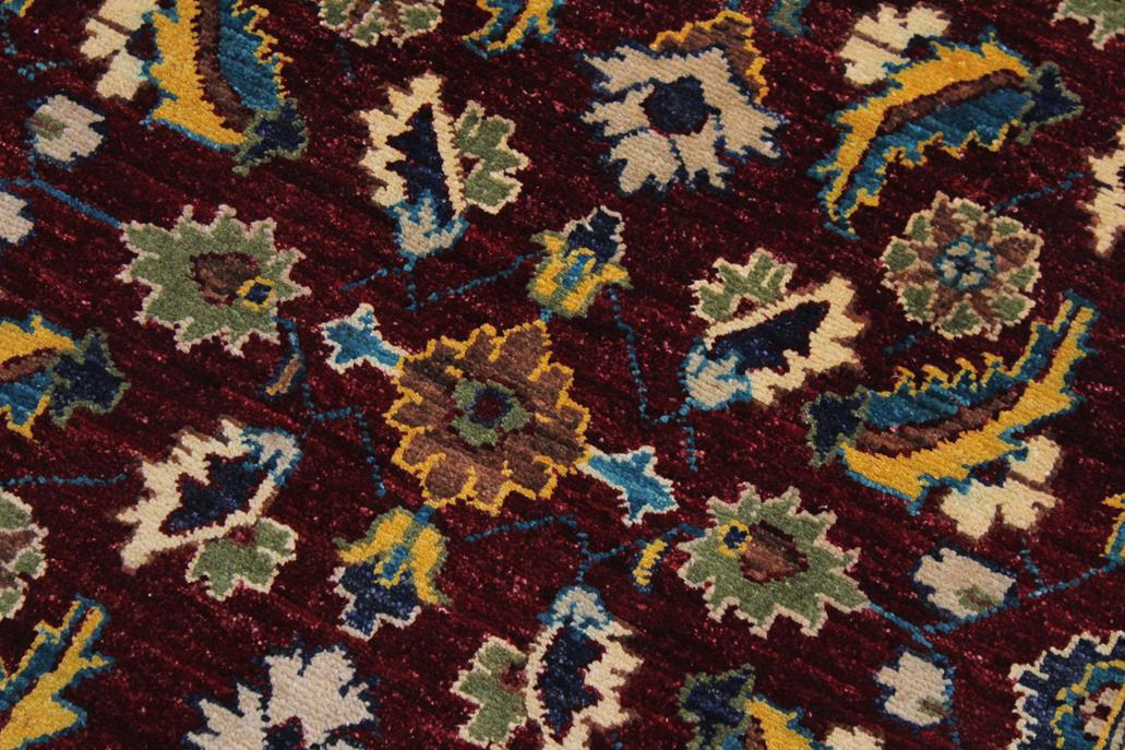 handmade Traditional Kafkaz Red Blue Hand Knotted RUNNER 100% WOOL area rug 3 x 10