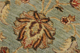 handmade Traditional Kafkaz Blue Green Hand Knotted RUNNER 100% WOOL area rug 4 x 12