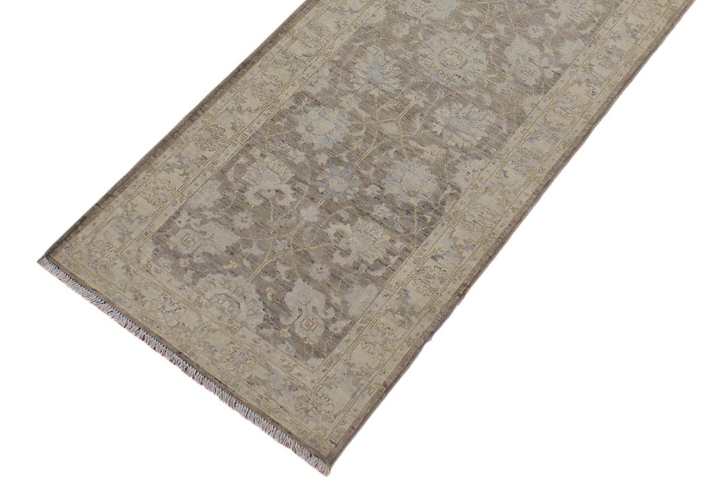 handmade Traditional Kafkaz Brown Ivory Hand Knotted RUNNER 100% WOOL area rug 3 x 10