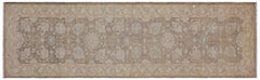 handmade Traditional Kafkaz Brown Ivory Hand Knotted RUNNER 100% WOOL area rug 3 x 10