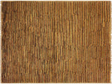 Bohemian Gabbeh Birdie Beige/Rust Wool Rug - 4'2'' x 5'9''