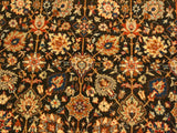 handmade Traditional Design Brown Lt. Tan Hand Knotted RECTANGLE 100% WOOL area rug 4x6
