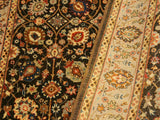 handmade Traditional Design Brown Lt. Tan Hand Knotted RECTANGLE 100% WOOL area rug 4x6
