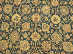 handmade Transitional Design Teal Blue Ivory Hand Knotted RECTANGLE 100% WOOL area rug 4x6