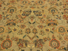 handmade Transitional Design Tan Green Hand Knotted RECTANGLE 100% WOOL area rug 4x6