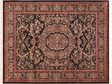 Tamour Pak Persian Chantel Black/Beige Wool Rug - 8'0'' x 10'4''