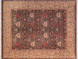 William Pak Persian Leora Black/Beige Wool Rug - 8'1'' x 10'5''