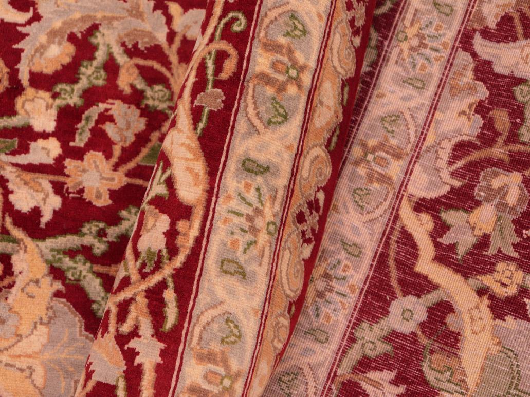 handmade Traditional Kashan Red Gold Hand Knotted RECTANGLE 100% WOOL area rug 8x10