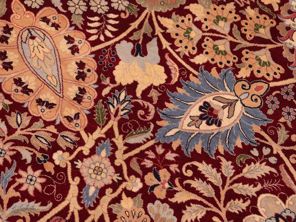 handmade Traditional Shahid Red Blue Hand Knotted RECTANGLE 100% WOOL area rug 8x10