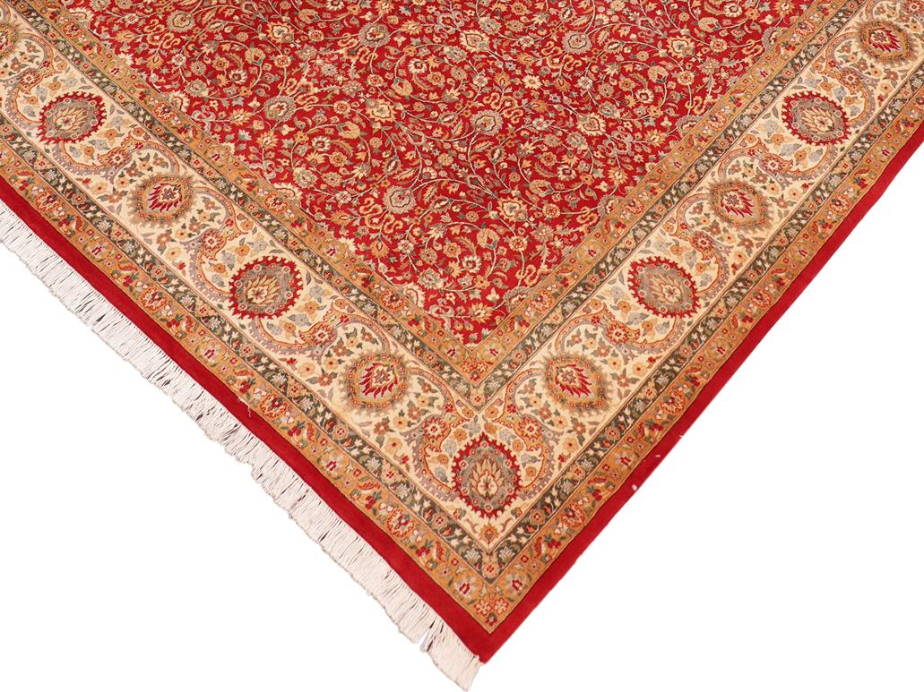 handmade Traditional Regular Red Beige Hand Knotted RECTANGLE 100% WOOL area rug 8x10