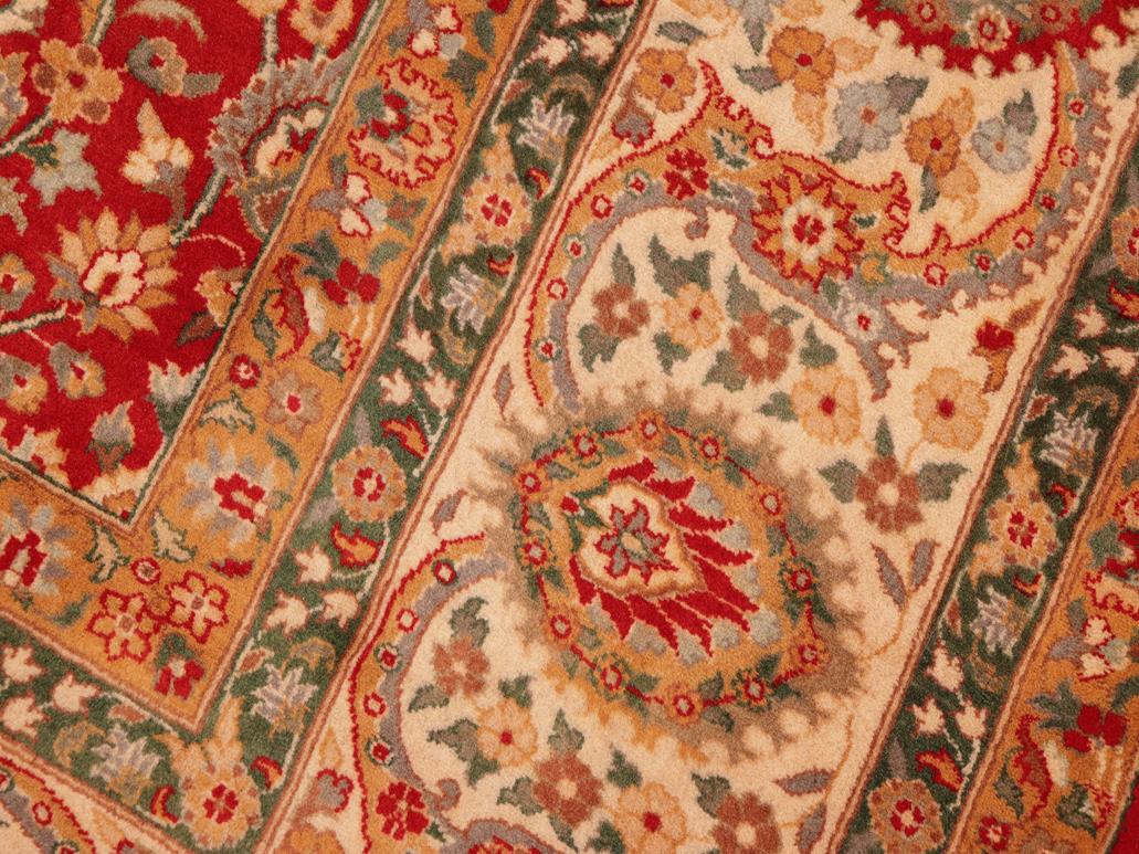 handmade Traditional Regular Red Beige Hand Knotted RECTANGLE 100% WOOL area rug 8x10