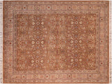 handmade Traditional Tabriz Brown Taupe Hand Knotted RECTANGLE 100% WOOL area rug 8x10
