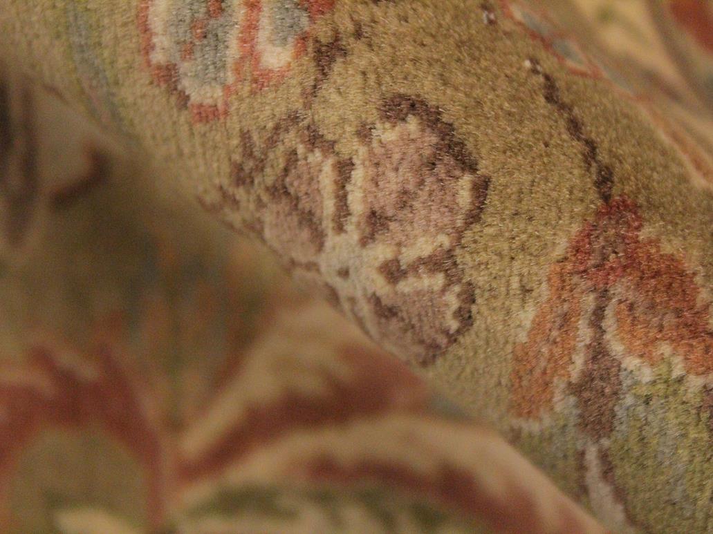 handmade Traditional Farhad Taupe Green Hand Knotted RECTANGLE 100% WOOL area rug 9x12