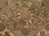 handmade Transitional Tabriz Gold Green Hand Knotted RECTANGLE 100% WOOL area rug 9x12
