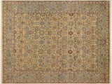Tabriz Pak Persian Christal Gold/Green Wool Rug - 9'1'' x 12'5''