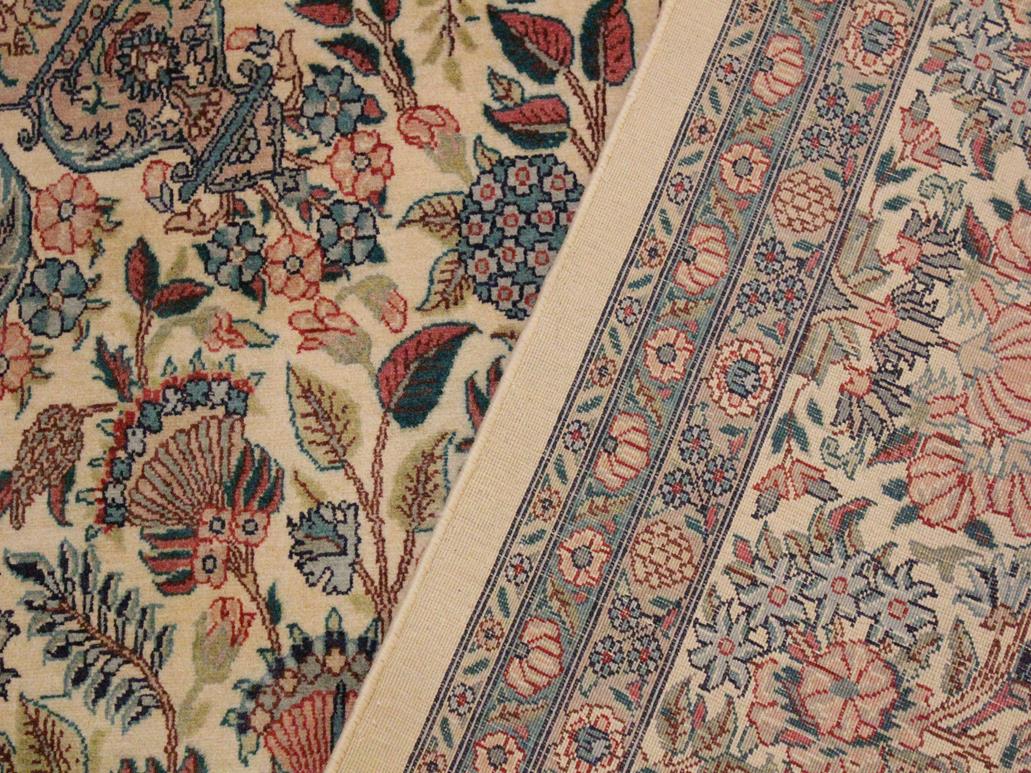 handmade Traditional Basarabian Ivory Pink Hand Knotted RECTANGLE 100% WOOL area rug 9x12