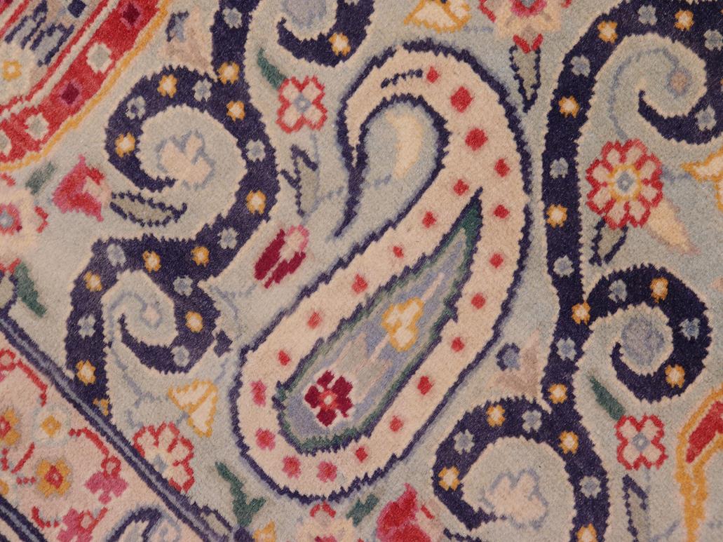 handmade Transitional Guhm Blue Beige Hand Knotted RECTANGLE 100% WOOL area rug 5x7