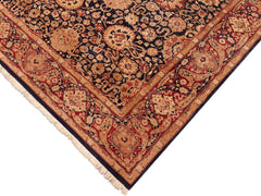 handmade Traditional Anmol Agra Blue Red Hand Knotted RECTANGLE 100% WOOL area rug 5x7