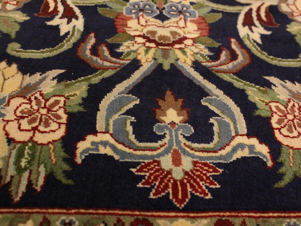 handmade Traditional Anarlaki Blue Beige Hand Knotted RECTANGLE 100% WOOL area rug 3x5