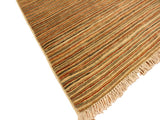 Contemporary Gabbeh Nereida Beige/Rust Wool Rug - 3'1'' x 5'1''