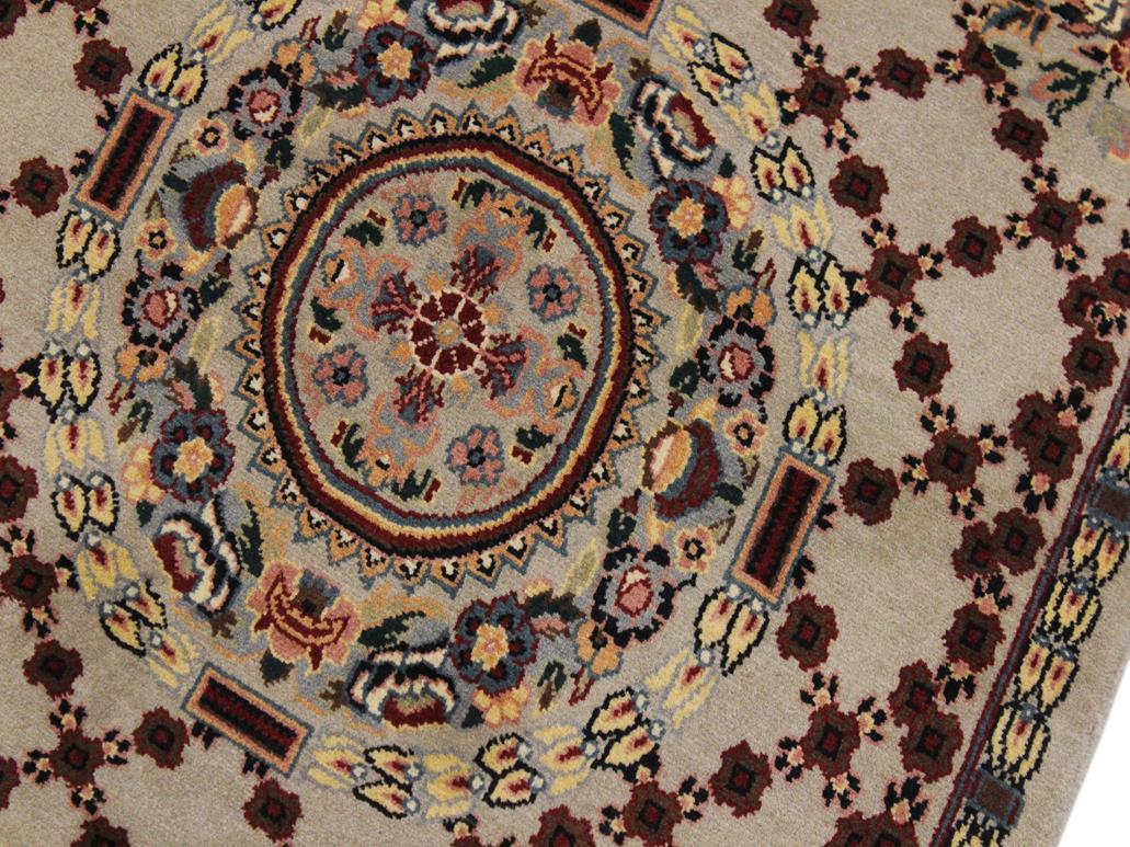 handmade Traditional B/2 Taupe Yellow Hand Knotted RECTANGLE 100% WOOL area rug 2x3