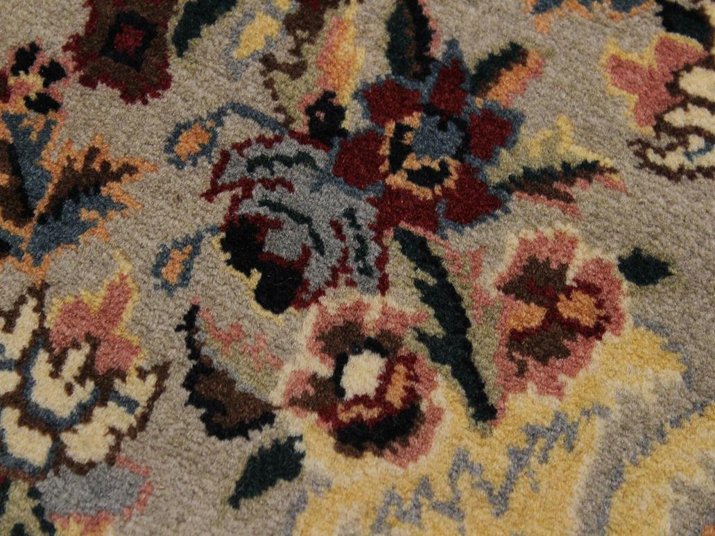 handmade Traditional B/2 Taupe Yellow Hand Knotted RECTANGLE 100% WOOL area rug 2x3